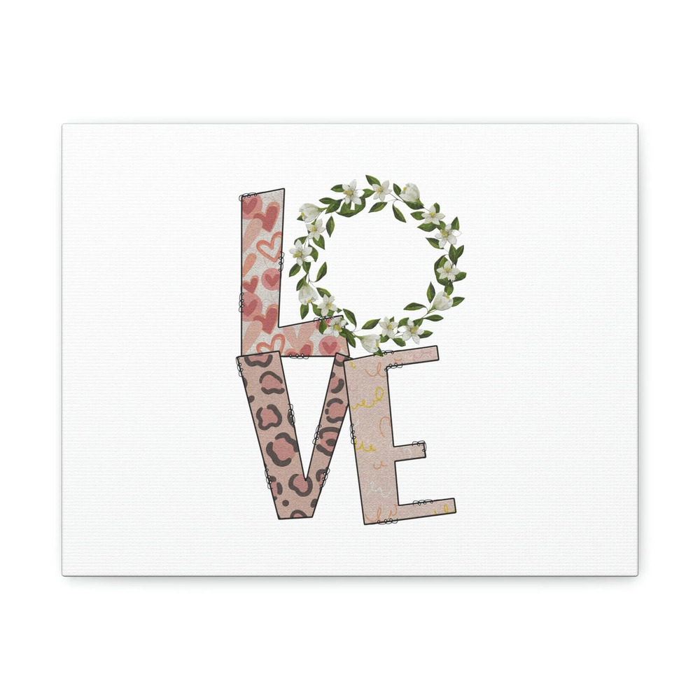 Scripture Walls John 15:12 Love Flowers Pattern Bible Verse Canvas Christian